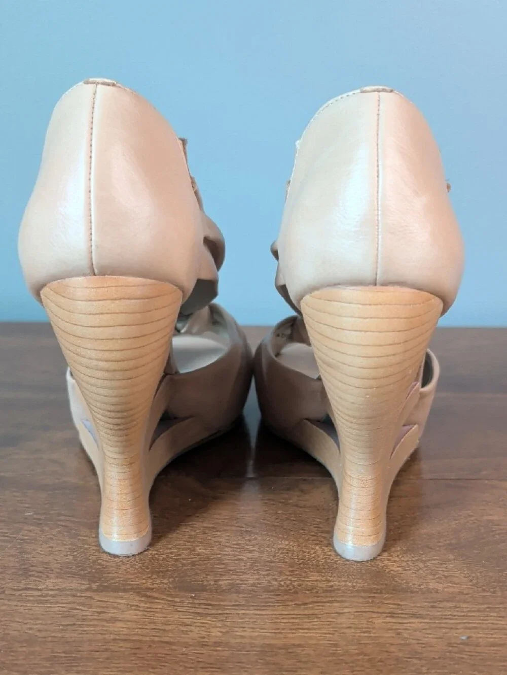 Donald J Pliner Blush Knot Peep-Toe Wedge Heels